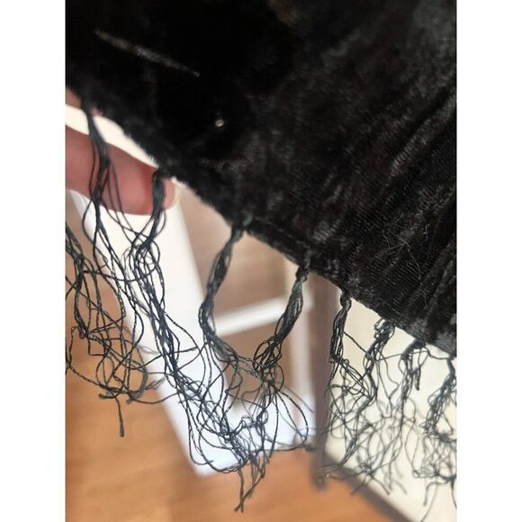 Vintage Retro Lot 3 Geometric Velvet Burnout Scarf - Picture 5 of 8